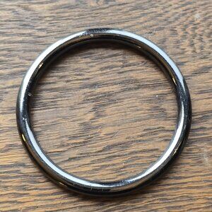Solid hematite bracelet / bangle. Vintage 90s